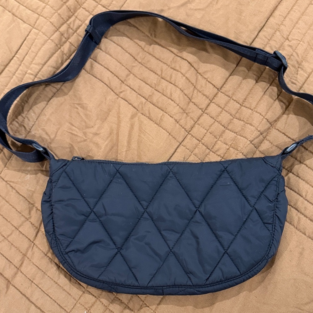 Vera Bradley Quilted Crossbody Bag in Black